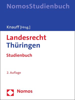 cover image of Landesrecht Thüringen